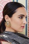 Shop_Anita Dongre_Gold Plated Crystals Ina Stud Earrings_at_Aza_Fashions
