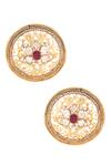 Buy_Anita Dongre_Gold Plated Crystals Ina Stud Earrings_at_Aza_Fashions