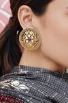 Buy_Anita Dongre_Gold Plated Crystals Ina Stud Earrings_Online_at_Aza_Fashions