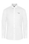 Shop_Noonoo_White 100% Cotton Embroidered Shirt _Online_at_Aza_Fashions
