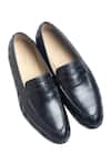 Buy_Dmodot_Black Penny Loafer Shoes _at_Aza_Fashions