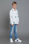 Noonoo_White Embroidery Shirt _Online_at_Aza_Fashions