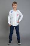 Buy_Noonoo_White Embroidered Shirt _at_Aza_Fashions