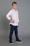 Noonoo_Pink Embroidered Shirt For Boys_Online_at_Aza_Fashions