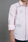 Buy_Noonoo_Pink Embroidered Shirt For Boys_Online_at_Aza_Fashions