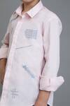 Shop_Noonoo_Pink Embroidered Shirt For Boys_Online_at_Aza_Fashions