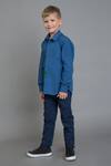 Shop_Noonoo_Blue Embroidered Shirt _at_Aza_Fashions