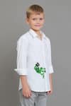 Buy_Noonoo_White Embroidered Shirt For Boys_Online_at_Aza_Fashions
