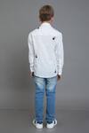 Shop_Noonoo_White Embroidered Shirt For Boys_at_Aza_Fashions