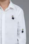 Noonoo_White Embroidered Shirt For Boys_at_Aza_Fashions