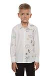 Buy_Noonoo_White Embroidered Shirt _at_Aza_Fashions