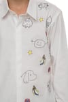 Noonoo_White Embroidered Shirt _Online_at_Aza_Fashions