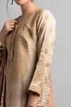 Heena Kochhar_Gold Chanderi Kurta Gharara Set_Online_at_Aza_Fashions