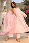 Buy_Gulabo Jaipur_Pink Panelled Anarkali Set_at_Aza_Fashions