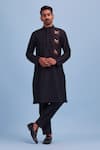 Buy Diyarajvvir Black Cotton Silk Acrylic And Thread Mix Embroidered Kurta Set at Aza Fashions Buy_Diyarajvvir_Black Cotton Silk Acrylic And Thread Mix Embroidered Kurta Set _at_Aza_Fashions