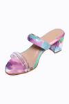 Buy_NR By Nidhi Rathi_Multi Color Tie-dye Rainbow Block Heels_Online_at_Aza_Fashions
