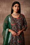 Buy_Neeta Lulla_Green Organza Ayana Embroidered Kurta Lehenga Set_Online_at_Aza_Fashions