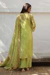 Shop_Gulabo Jaipur_Green Georgette Embroidered Gota Patti Round Nura Kurta Set For Women_at_Aza_Fashions
