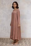 Buy Nirjara Pink Kurta - Mashru , Pant - Tussar Marodi Round Zeenat And Set Online at Aza Fashions Buy_Nirjara_Pink Kurta - Mashru , Pant - Tussar Marodi Round Zeenat And Set _Online_at_Aza_Fashions