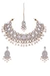 Buy_Anayah Jewellery_Studded Bead Drop Choker Set _at_Aza_Fashions