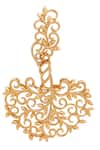 Shop_Opalina Soulful Jewellery_Gold Plated Cut Work Handcrafted Filigree Danglers _Online_at_Aza_Fashions