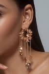 Buy_Opalina Soulful Jewellery_Gold Plated Handcrafted Chain Tassel Hoop Long Earrings _Online_at_Aza_Fashions