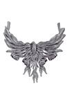 Buy_Opalina Soulful Jewellery_Silver Plated Handcrafted Bird Carved Collar Necklace _Online_at_Aza_Fashions
