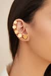 Buy_Outhouse_Gold Plated Poppi Clump Earcuff _Online_at_Aza_Fashions