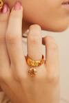 Shop_Outhouse_Gold Plated Petite Poppi Ring _Online_at_Aza_Fashions