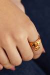 Outhouse_Gold Plated Petite Poppi Ring _at_Aza_Fashions