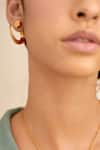 Buy_Outhouse_Gold Plated Poppi Tuscon Hoops _Online_at_Aza_Fashions