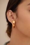 Shop_Outhouse_Gold Plated Poppi Tuscon Hoops _Online_at_Aza_Fashions