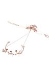 Shop_Outhouse_Gold Plated Stone Lophorina Ring Hand Harness _at_Aza_Fashions