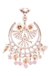 Outhouse_Gold Plated Swarovski Crystal Pastel Paradise Chandbalis _Online_at_Aza_Fashions
