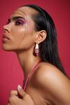 Buy_Outhouse_Pink Drip Oh Kaybug Hoops_at_Aza_Fashions