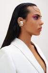 Buy_Outhouse_Gold Plated Drip Oh Pod Ear Cuff_Online_at_Aza_Fashions
