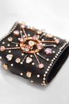 Buy_Outhouse_Black Crystals, Pearls Jewelled Leather Glovelettes _Online_at_Aza_Fashions
