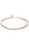 Shop Outhouse Gold Plated Monogram Choker at Aza Fashions Shop_Outhouse_Gold Plated Monogram Choker_at_Aza_Fashions