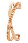 Shop_Outhouse_Gold Plated Cut Work Monogram Archway Bracelet _at_Aza_Fashions