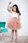 Shop_Hoity Moppet_White Lace Embellished Stone Work Cascading Ruffle Dress _at_Aza_Fashions