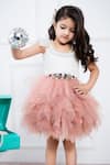 Shop_Hoity Moppet_White Lace Embellished Stone Work Cascading Ruffle Dress _Online_at_Aza_Fashions