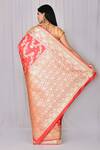 Shop_Nazaakat by Samara Singh_Orange Banarasi Silk Saree_at_Aza_Fashions