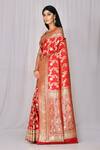 Nazaakat by Samara Singh_Orange Banarasi Silk Saree_Online_at_Aza_Fashions