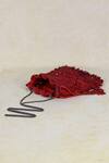 Shop Lovetobag Red Crystals, Diamonds, Beads Opal Tassel Potli Bag Online at Aza Fashions Shop_Lovetobag_Red Crystals, Diamonds, Beads Opal Tassel Potli Bag _Online_at_Aza_Fashions