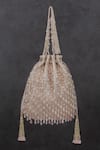 Lovetobag_Pink Japanese Beads Opal Crystal Tassel Potli Bag _Online_at_Aza_Fashions