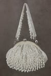 Buy_Lovetobag_Ivory Japanese Beads Opal Soft Pouch With Handle _Online_at_Aza_Fashions