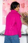 Shop_Rhe-Ana_Pink 80% Wool Blend Plain Spread Collar Goya Short Jacket _Online_at_Aza_Fashions