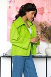 Shop_Rhe-Ana_Green 80% Wool Blend Plain Spread Collar Goya Short Jacket _Online_at_Aza_Fashions