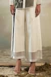 Shop_Febo6_White Organza Panelled Trousers _Online_at_Aza_Fashions