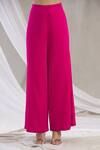 Shop_Osaa by Adarsh_Pink Embroidered Silk Kurta Palazzo Set_Online_at_Aza_Fashions